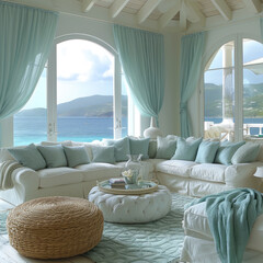 Mediterranean Sun-Kissed Living Room Elegance