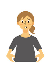 主婦　女性　ミドル　悩み　体型　ロングヘア