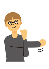 主婦　女性　ミドル　悩み　ストレッチ　ショートヘア