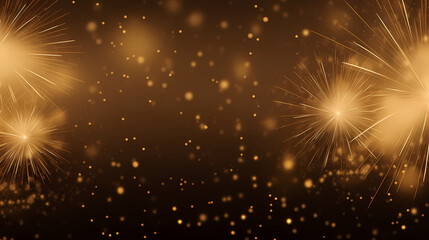 Fototapeta premium Beautiful fireworks background at night for holiday decoration