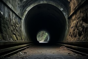 tunnel leading to rugby stadium. Generative AI - obrazy, fototapety, plakaty