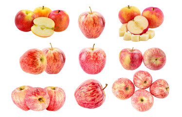 red apple  isolated on transparent png