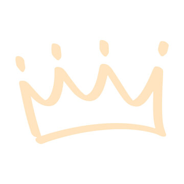 king crown hand drawn