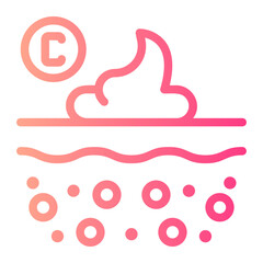 collagen gradient icon