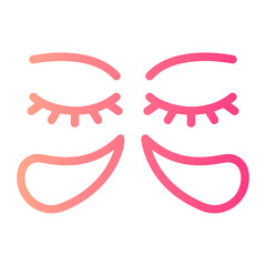 eyes mask gradient icon