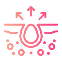 inflammation gradient icon