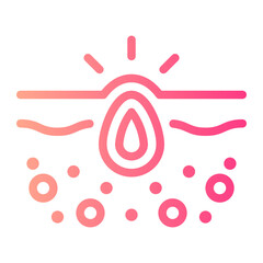 inflammation gradient icon