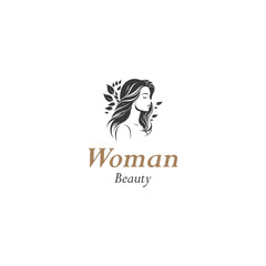 beauty woman logo design for salon, makeover, hair stylist, haidresser, hairc cut.