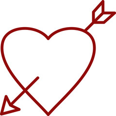 Love heart drawing