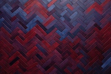 Maroon and indigo zigzag geometric shapes