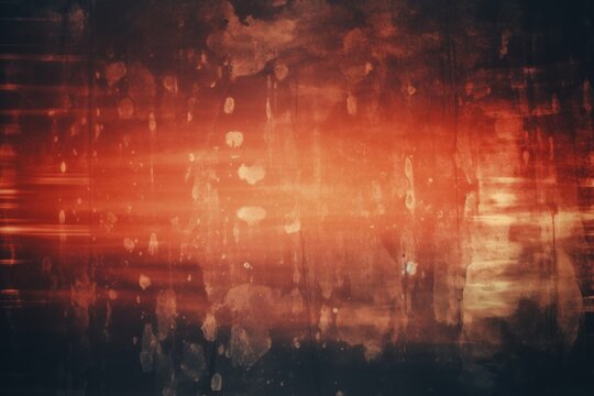 Old Film Overlay with light leaks, grain texture, vintage coral background