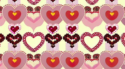 Fototapeta premium background with hearts, valentine seamless pattern, Valentine icon set, big love icon, icon set valentine, valentine day concept or background valentine, valentine pattrent, valentine wallpaper