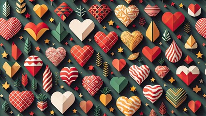 background with hearts, valentine seamless pattern, Valentine icon set, big love icon, icon set valentine, valentine day concept or background valentine, valentine pattrent, valentine wallpaper - obrazy, fototapety, plakaty