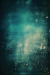 Old Film Overlay with light leaks, grain texture, vintage teal background