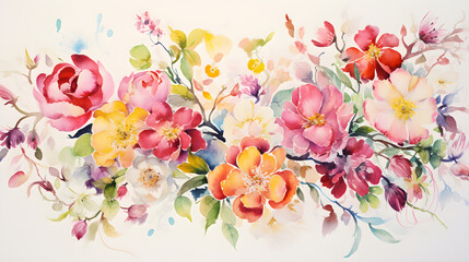 floral watercolor paper
