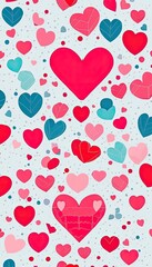 background with hearts, valentine seamless pattern, Valentine icon set, big love icon, icon set valentine, valentine day concept or background valentine, valentine pattrent, valentine wallpaper