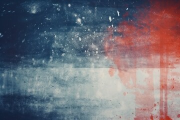 Old Film Overlay with light leaks, grain texture, vintage indigo and coral background