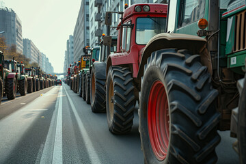 Farmers Take to the Streets with Tractors in Protest of Rising Taxes