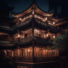 Fototapeta premium Ancien chinese building