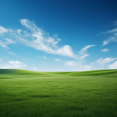Fototapeta na wymiar russia summer landscape, green fileds, the blue sky