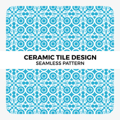 Ceramic tiles design seamless pattern