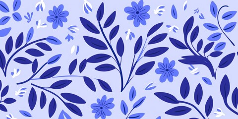 Periwinkle simple and sophisticated pattern