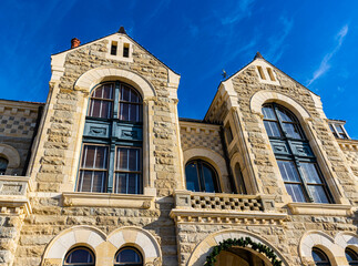 The Romanesque 1892 Victoria County Courthouse, Victoria, Texas, USA