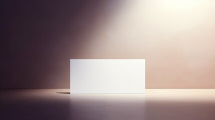 Placement of advertising, text, logo, corporate identity, company slogan, contact information on a business card and a white sheet. Empty space for presentation. Beautiful background with blur.