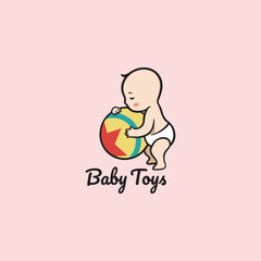 Baby toys logo, baby logo