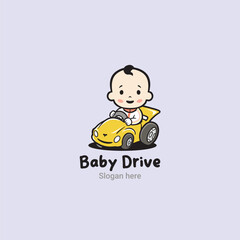 Baby drive Logo, baby shop
