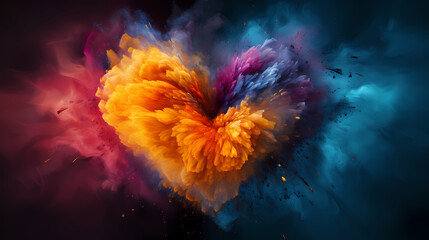 Fototapeta na wymiar Valentine's Day background with hearts, love and romance background