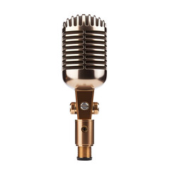 Fototapeta premium Microphone isolated on transparent background Remove png, Clipping Path, pen tool