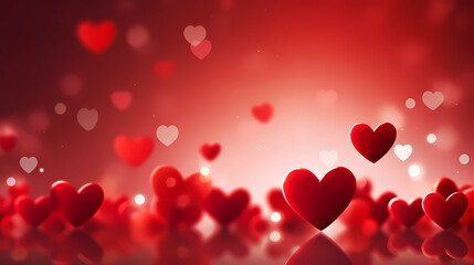 Valentine's Day background with hearts, love and romance background