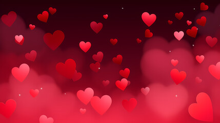 Valentine's Day background with hearts, love and romance background
