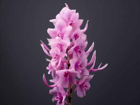 Foxtail Orchid flower in studio background, single Foxtail orchid flower, Beautiful flower images