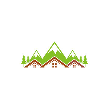 house with arrow logo
