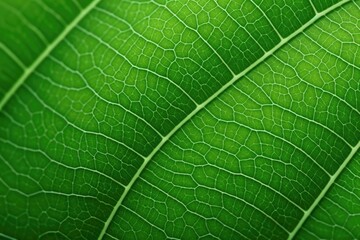 Macro of green leaves Generated by AI