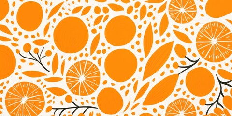 Tangerine simple and sophisticated pattern