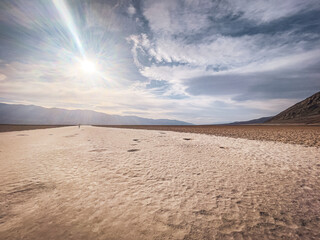 Death Valley Desert. National Park. Eastern California, Mojave Desert, The Great Basin Desert. The hottest place on Earth.