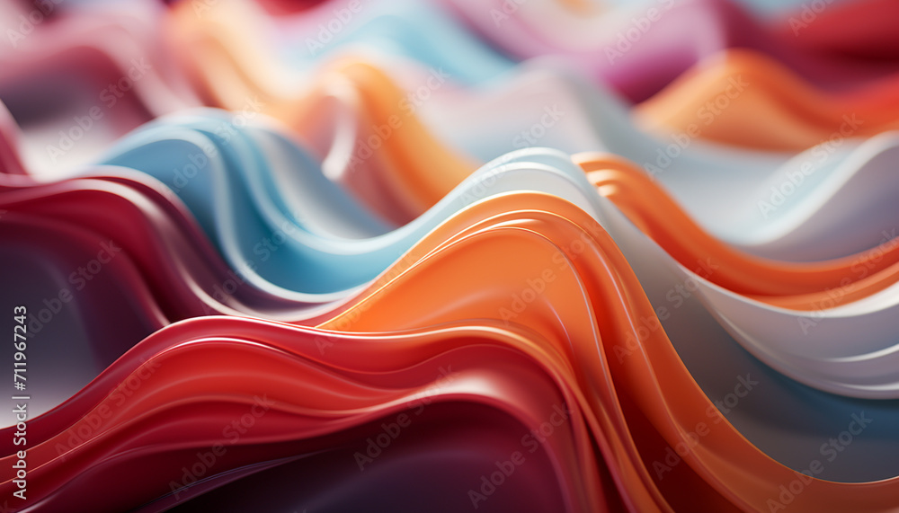 Poster abstract backdrop with flowing wave pattern in vibrant colors generated by ai