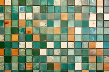 Detail of tile wall texture