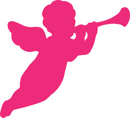 The cupid layout for valentine or love concept.