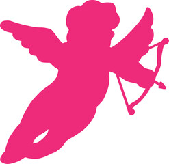 The cupid layout for valentine or love concept.