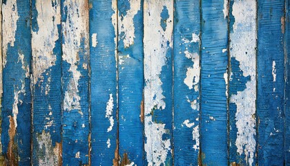 Blue painted wood background.