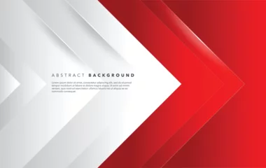 Fotobehang red and white modern abstract background design template © karya411