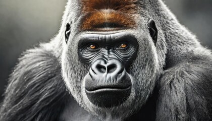 Obraz premium The close up of the Gorilla. 