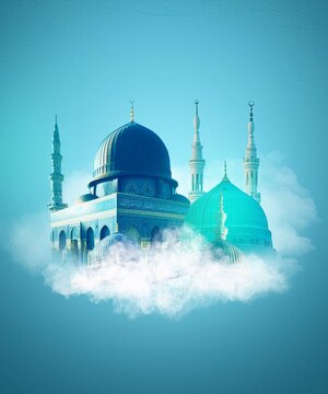 Muslim Islamic theme background, maulid and Ramadhan
