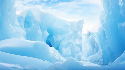 Wandcirkels plexiglas continent antarctica ice background illustration glaciers snow, wilderness expedition, climate isolation continent antarctica ice background © vectorwin