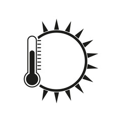 Temperature icon. Vector illustration. EPS 10.