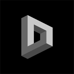 Dynamic optical illusion. Geometric shapes and soft colors create a unique visual dimension. Suitable for graphic design and artistic backgrounds.